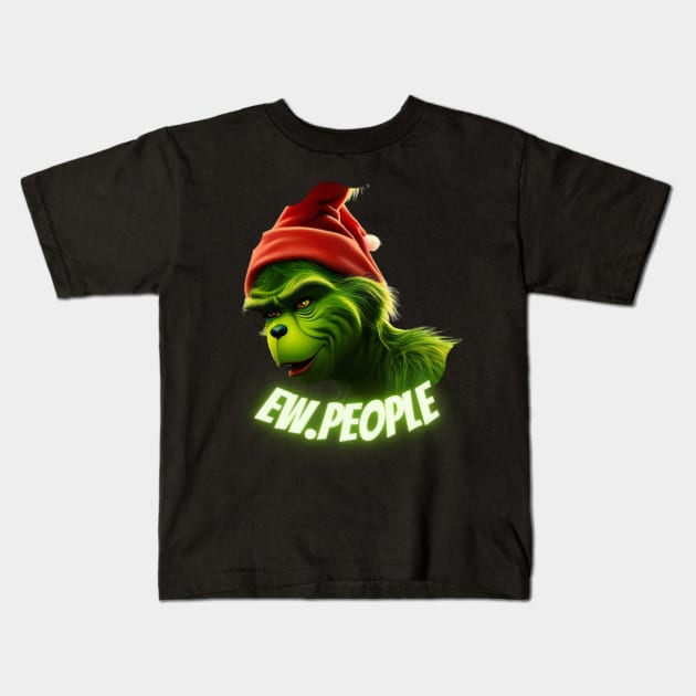 Grinch Ew People Kids T-Shirt by Shadowbyte91